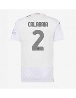 AC Milan Davide Calabria #2 Venkovní Dres pro Dámské 2023-24 Krátký Rukáv